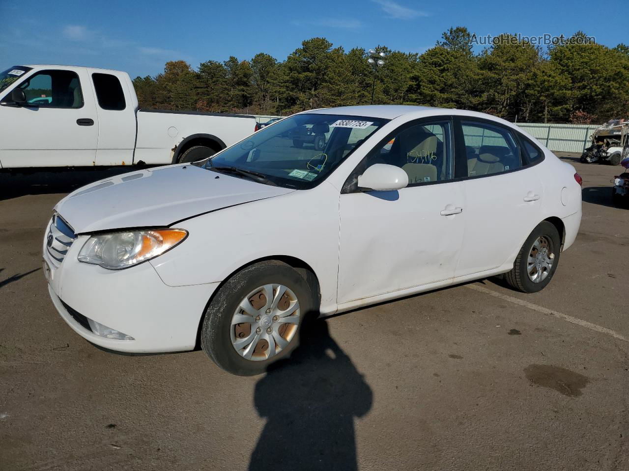 2010 Hyundai Elantra Blue White vin: KMHDU4AD0AU826397