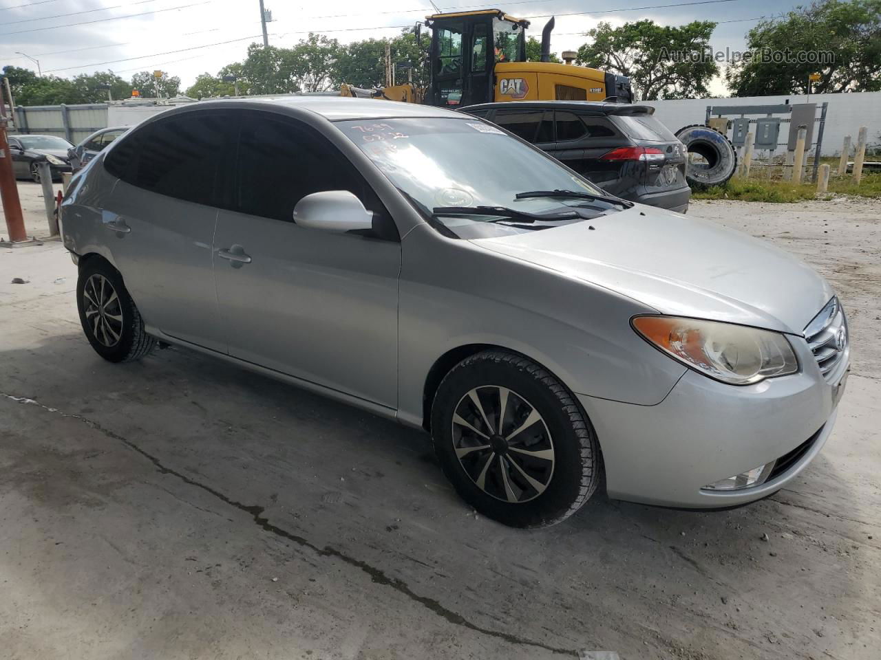 2010 Hyundai Elantra Blue Silver vin: KMHDU4AD0AU977689