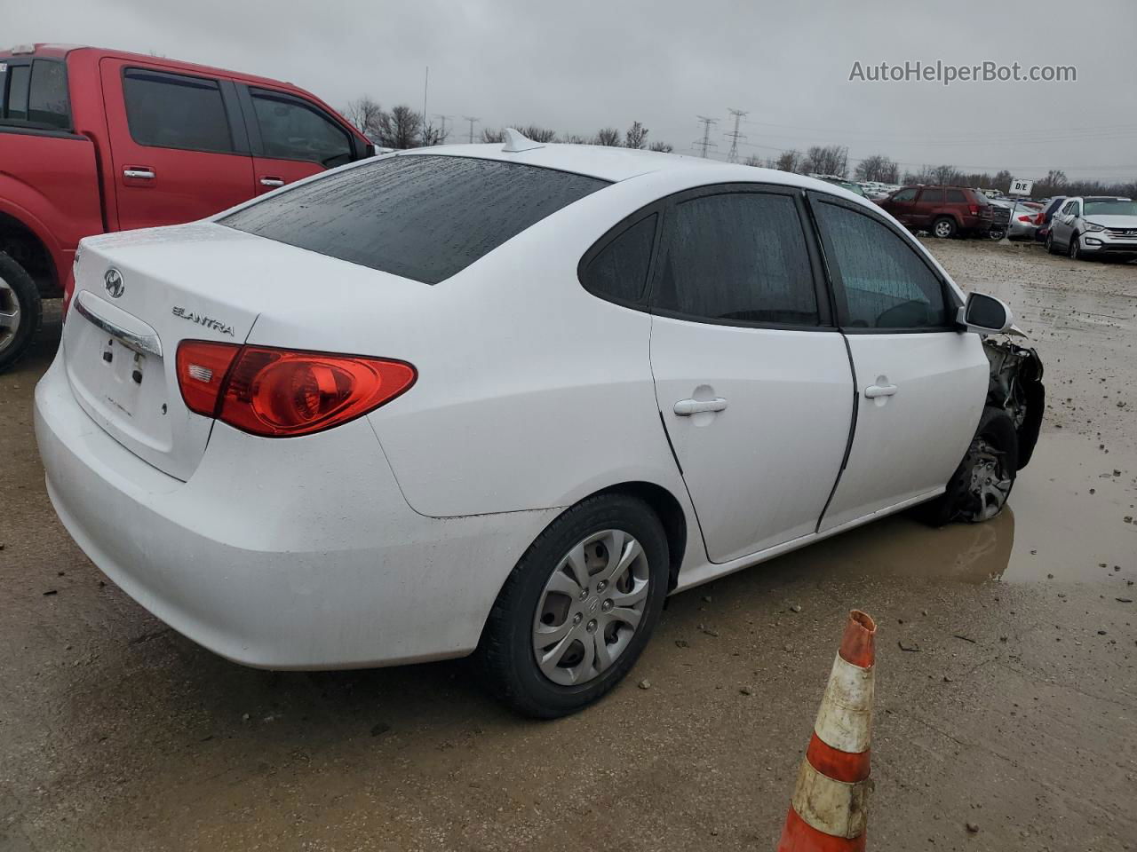 2010 Hyundai Elantra Blue Белый vin: KMHDU4AD1AU073463