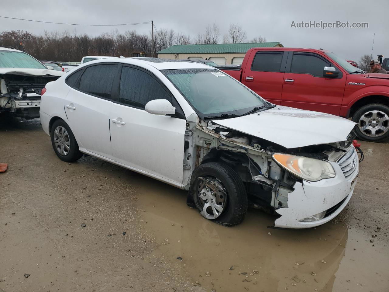 2010 Hyundai Elantra Blue Белый vin: KMHDU4AD1AU073463