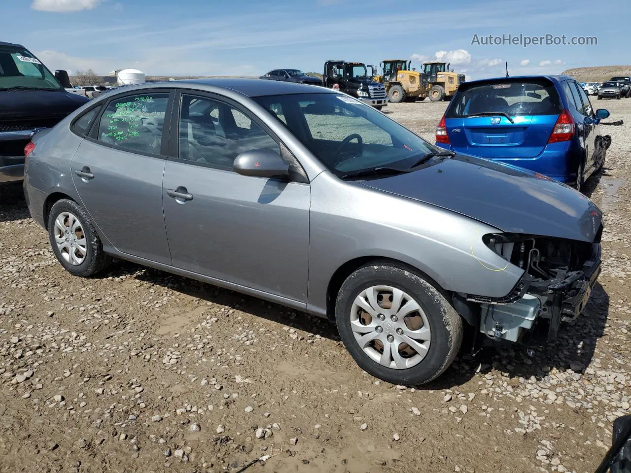 2010 Hyundai Elantra Blue Silver vin: KMHDU4AD1AU184398