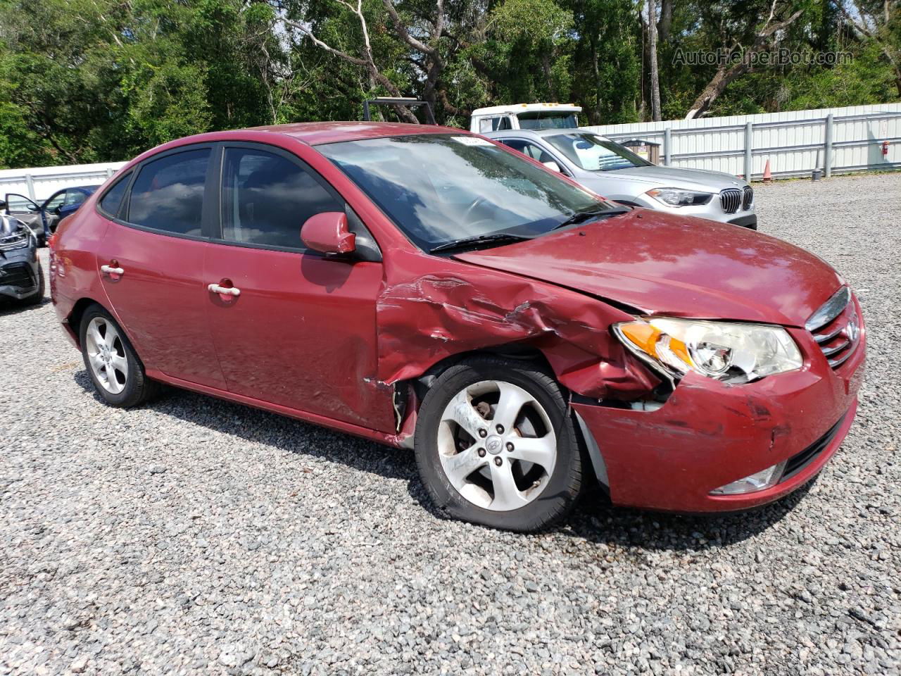 2010 Hyundai Elantra Blue Темно-бордовый vin: KMHDU4AD1AU199810