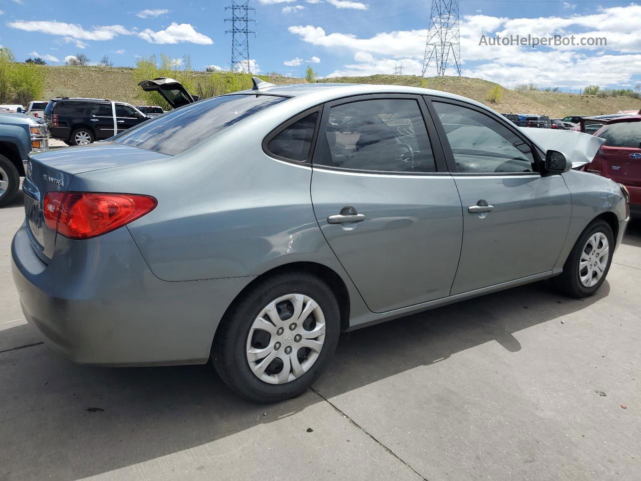 2010 Hyundai Elantra Blue Серый vin: KMHDU4AD1AU900961