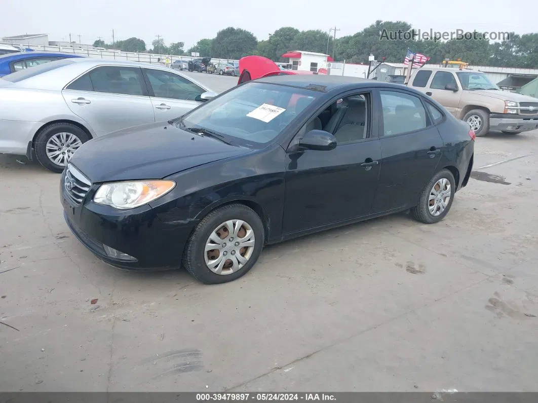 2010 Hyundai Elantra Gls Черный vin: KMHDU4AD1AU972761