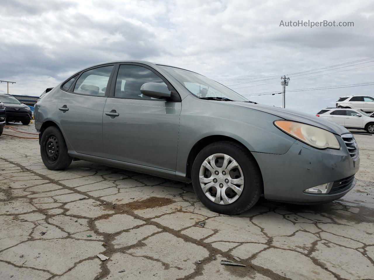 2010 Hyundai Elantra Blue Серый vin: KMHDU4AD2AU023882