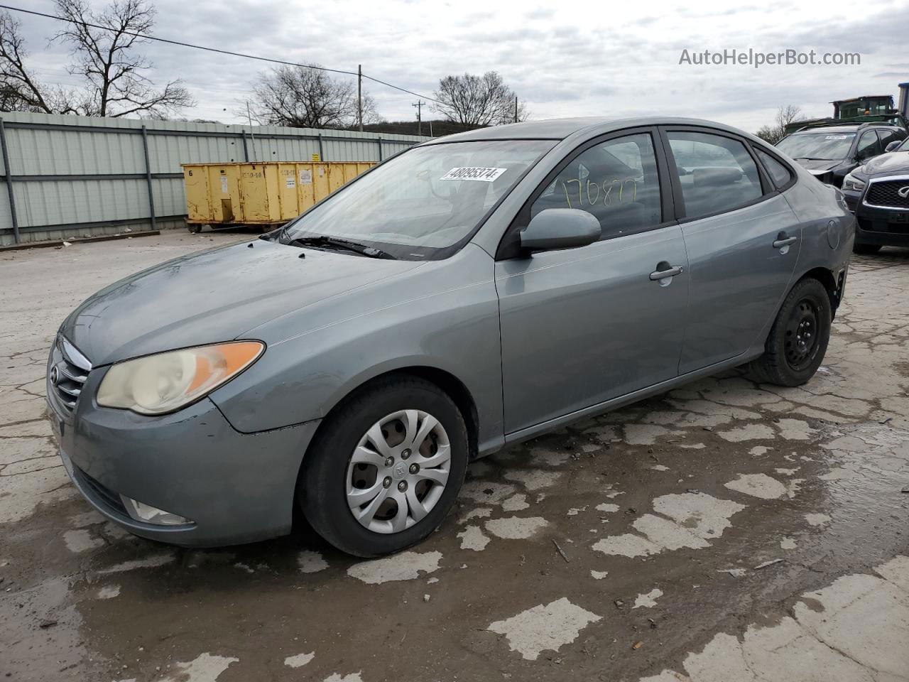 2010 Hyundai Elantra Blue Серый vin: KMHDU4AD2AU023882