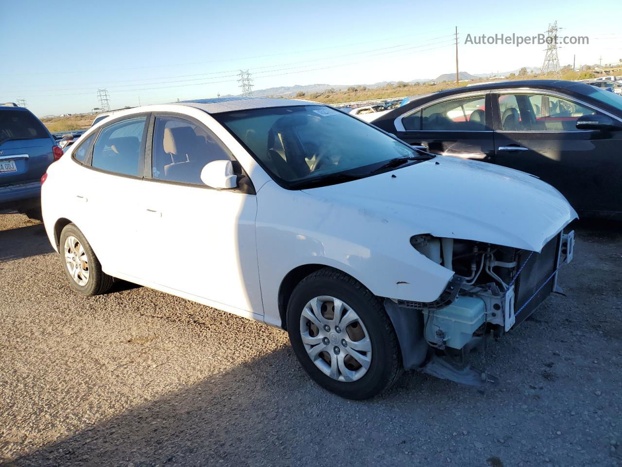 2010 Hyundai Elantra Blue White vin: KMHDU4AD2AU036387