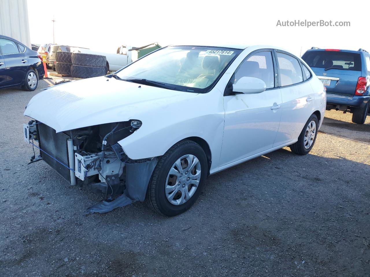 2010 Hyundai Elantra Blue White vin: KMHDU4AD2AU036387