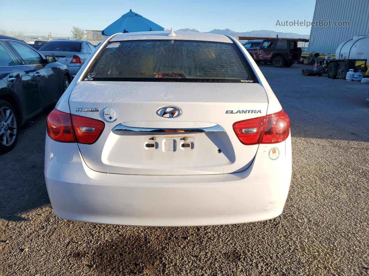 2010 Hyundai Elantra Blue White vin: KMHDU4AD2AU036387