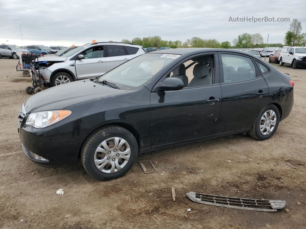 2010 Hyundai Elantra Blue Черный vin: KMHDU4AD2AU163866