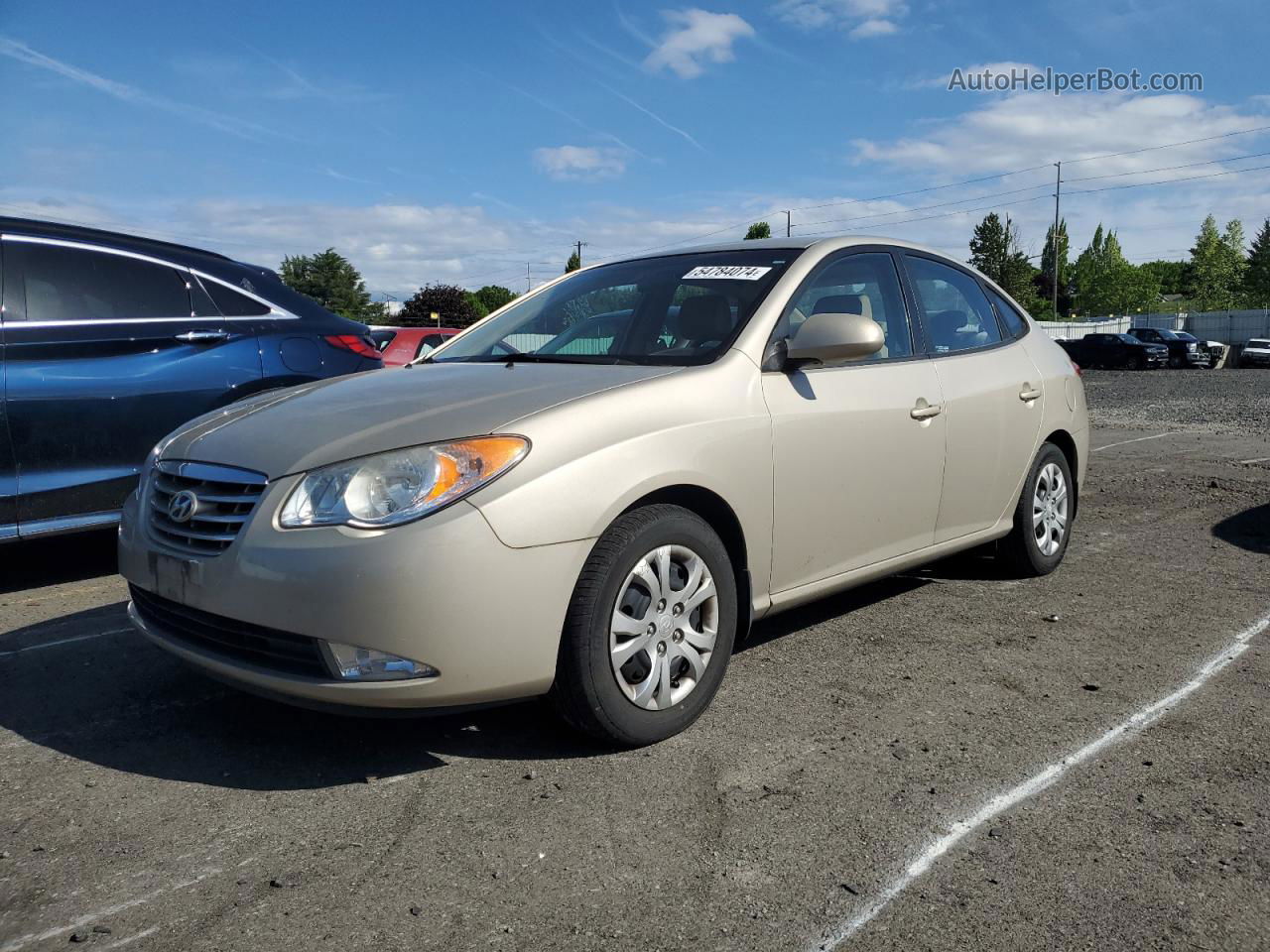 2010 Hyundai Elantra Blue Beige vin: KMHDU4AD2AU170980