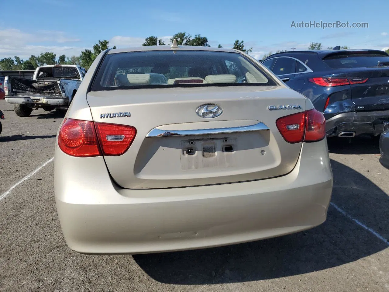 2010 Hyundai Elantra Blue Beige vin: KMHDU4AD2AU170980