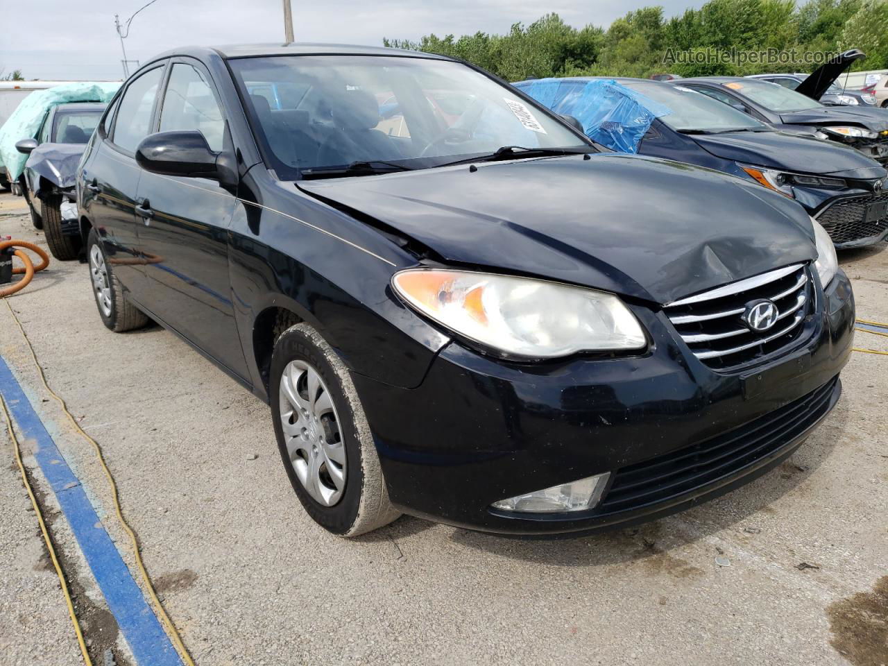 2010 Hyundai Elantra Blue Black vin: KMHDU4AD2AU177007