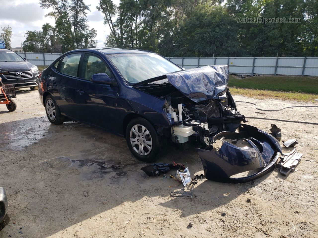 2010 Hyundai Elantra Blue Blue vin: KMHDU4AD2AU869090