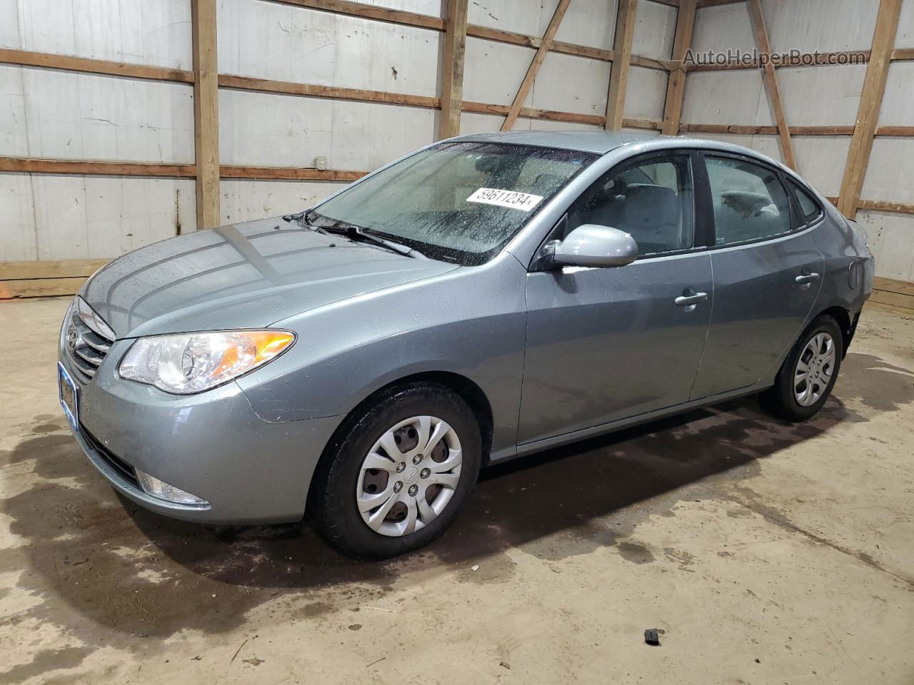 2010 Hyundai Elantra Blue Gray vin: KMHDU4AD2AU925500