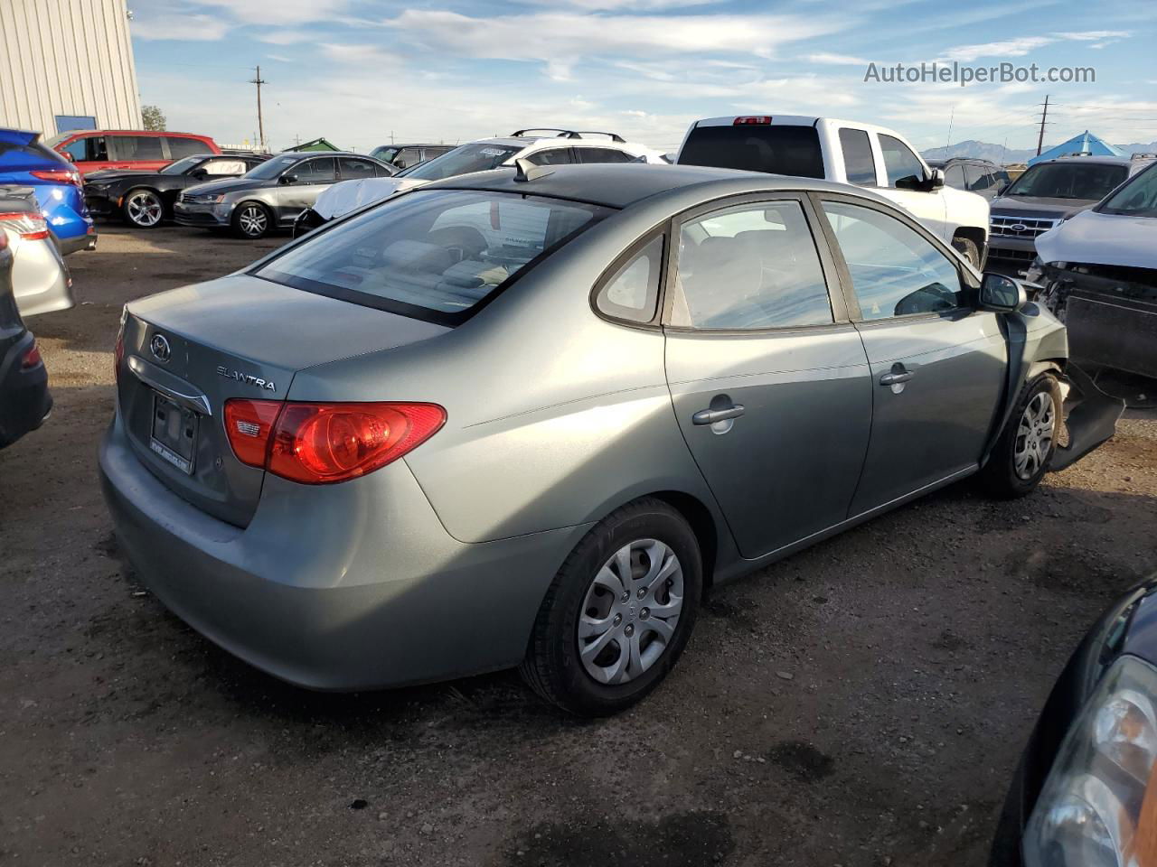 2010 Hyundai Elantra Blue Teal vin: KMHDU4AD2AU930115