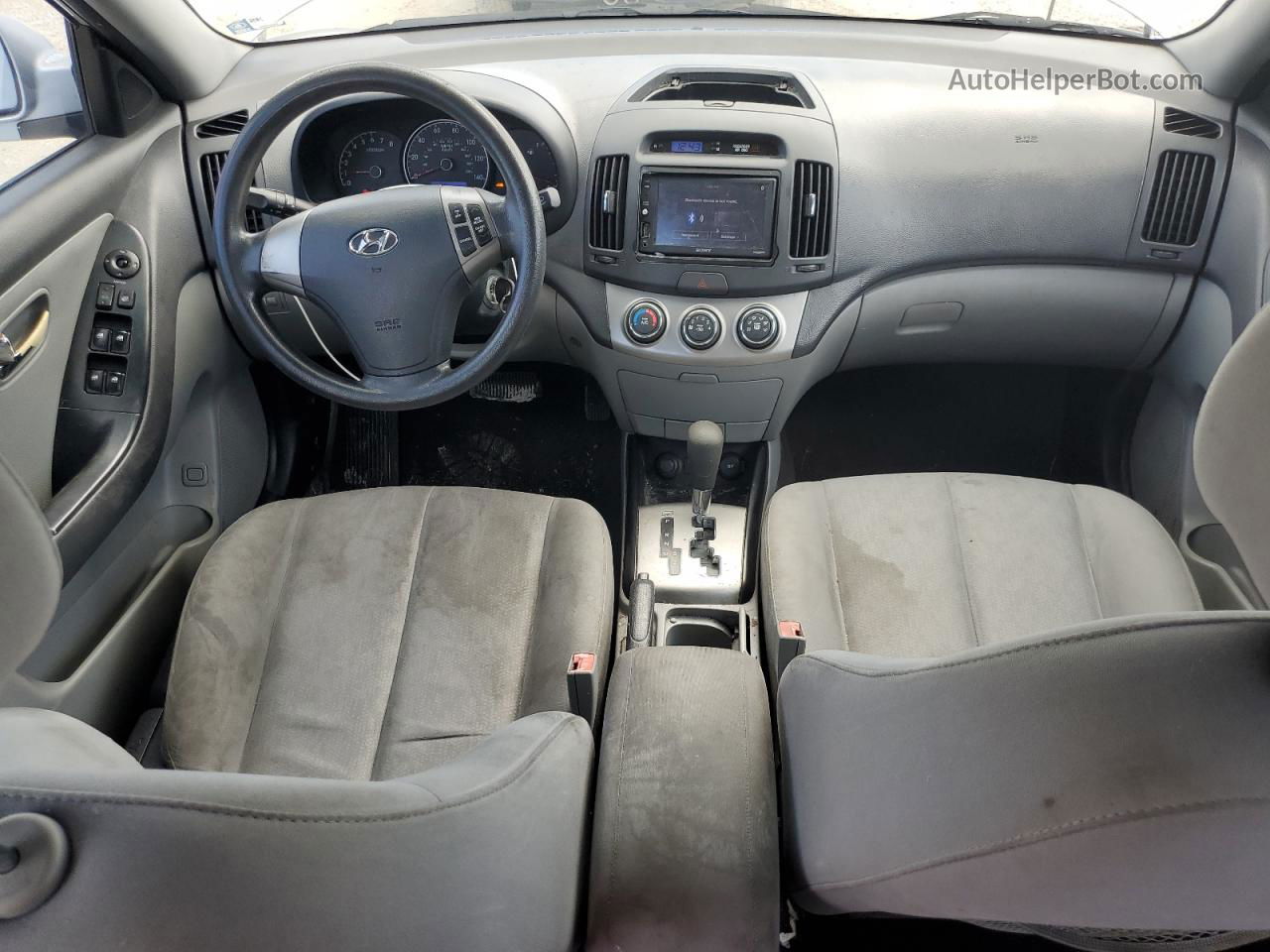 2010 Hyundai Elantra Blue Серебряный vin: KMHDU4AD2AU959503