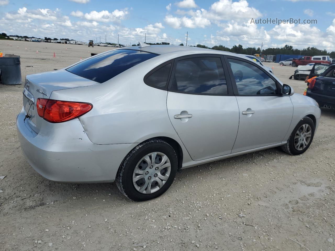 2010 Hyundai Elantra Blue Серебряный vin: KMHDU4AD2AU959503