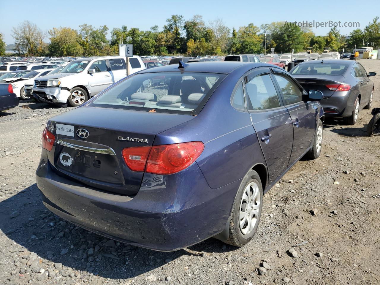 2010 Hyundai Elantra Blue Blue vin: KMHDU4AD3AU014849