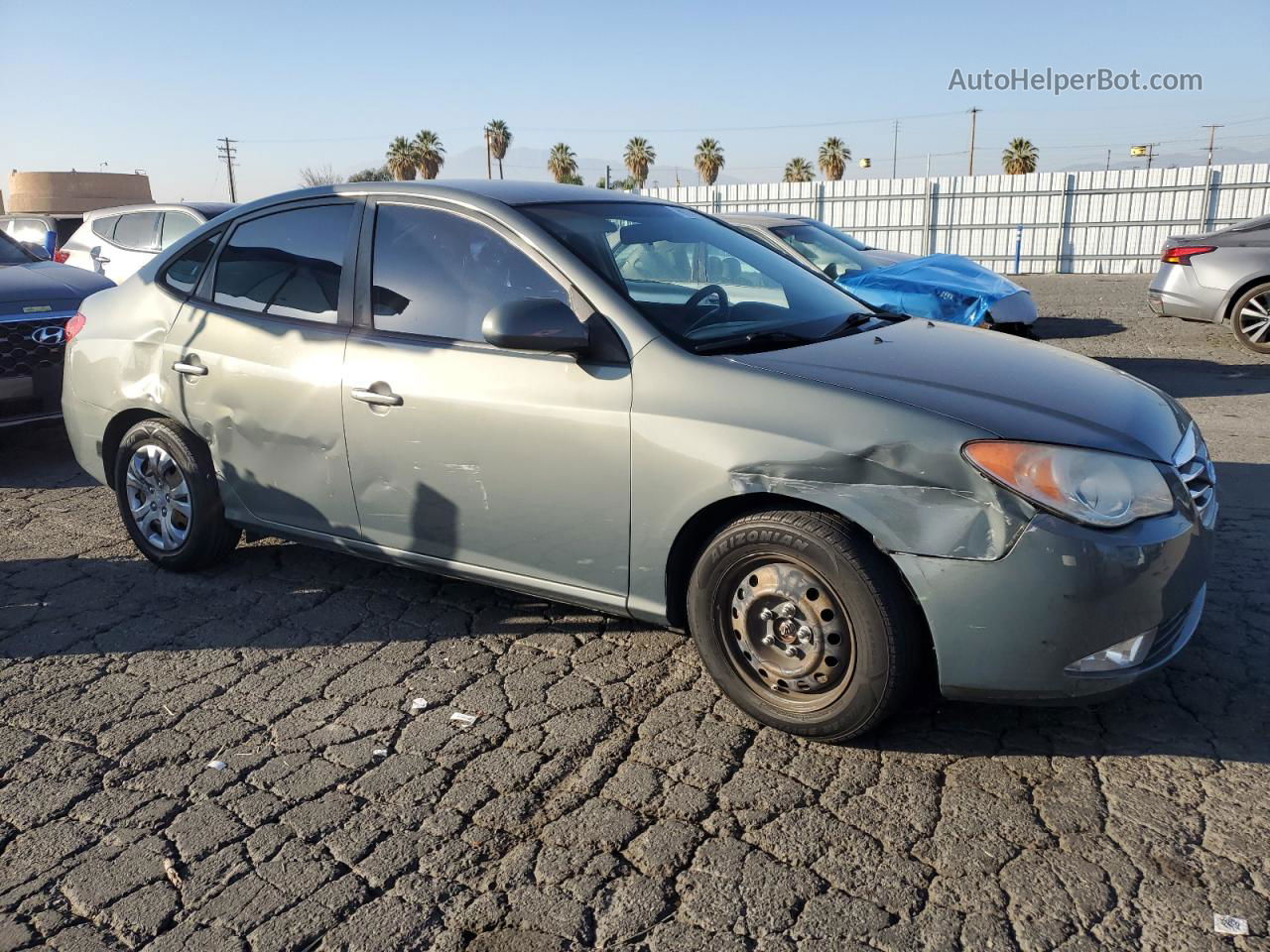 2010 Hyundai Elantra Blue Gray vin: KMHDU4AD3AU015659