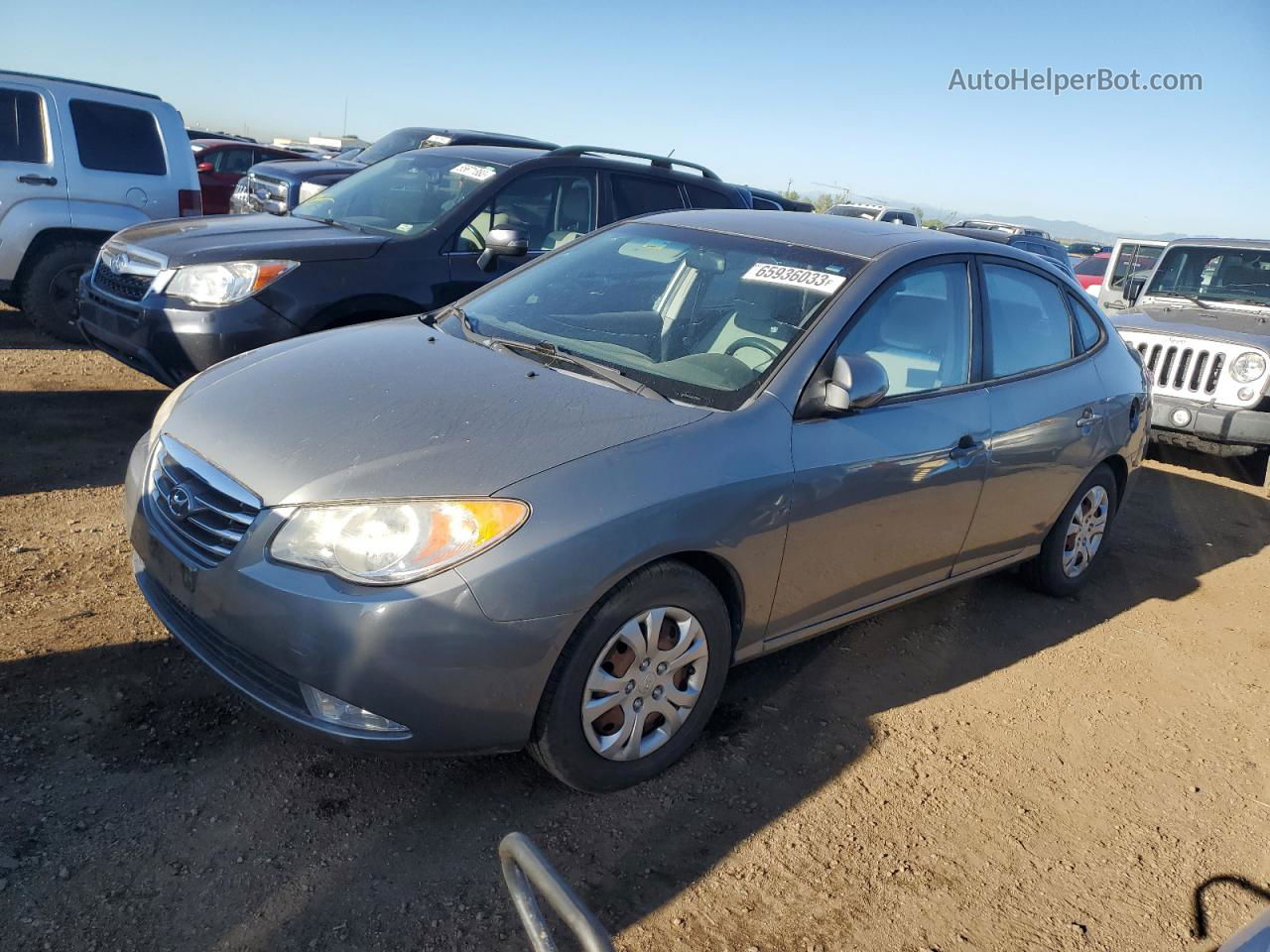 2010 Hyundai Elantra Blue Gray vin: KMHDU4AD3AU076557