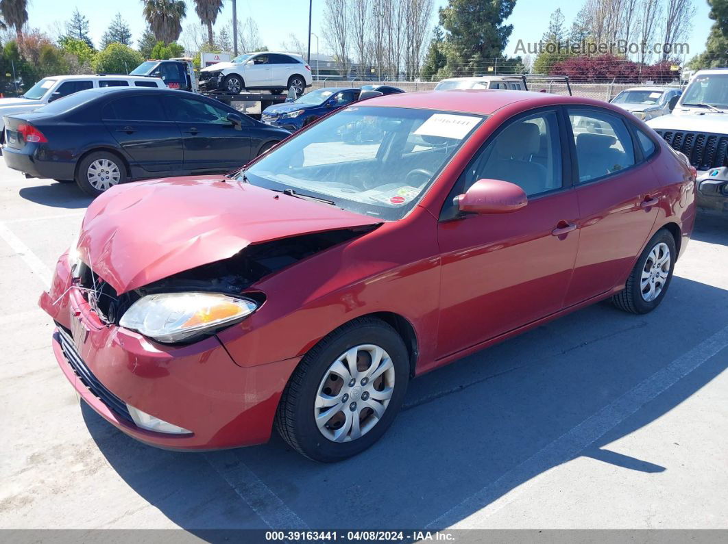 2010 Hyundai Elantra Gls Red vin: KMHDU4AD3AU093536