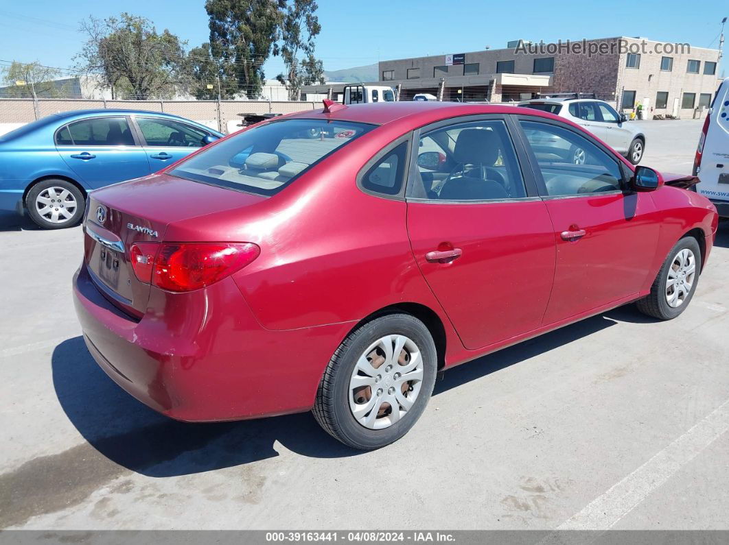 2010 Hyundai Elantra Gls Red vin: KMHDU4AD3AU093536