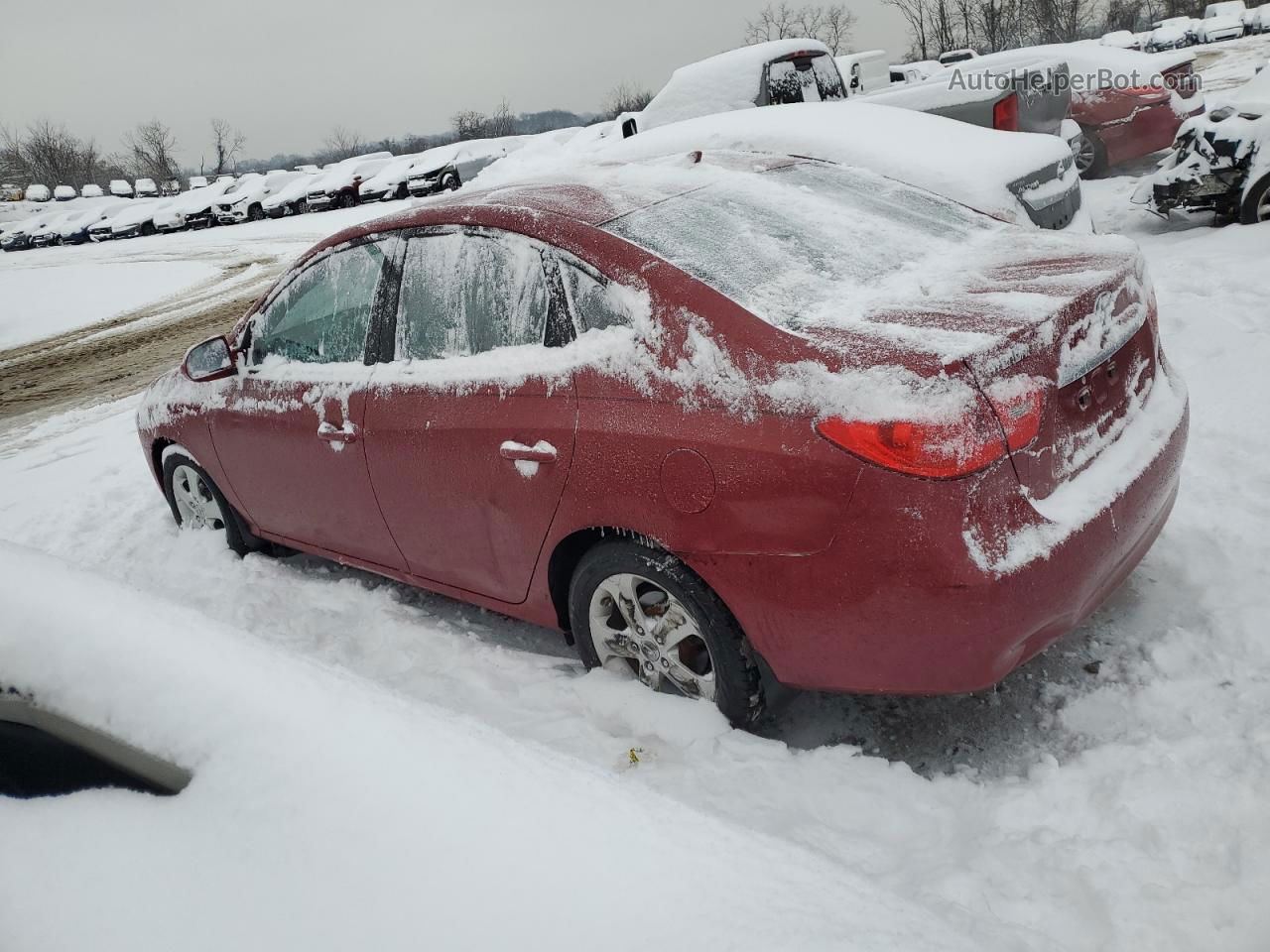 2010 Hyundai Elantra Blue Красный vin: KMHDU4AD3AU133338