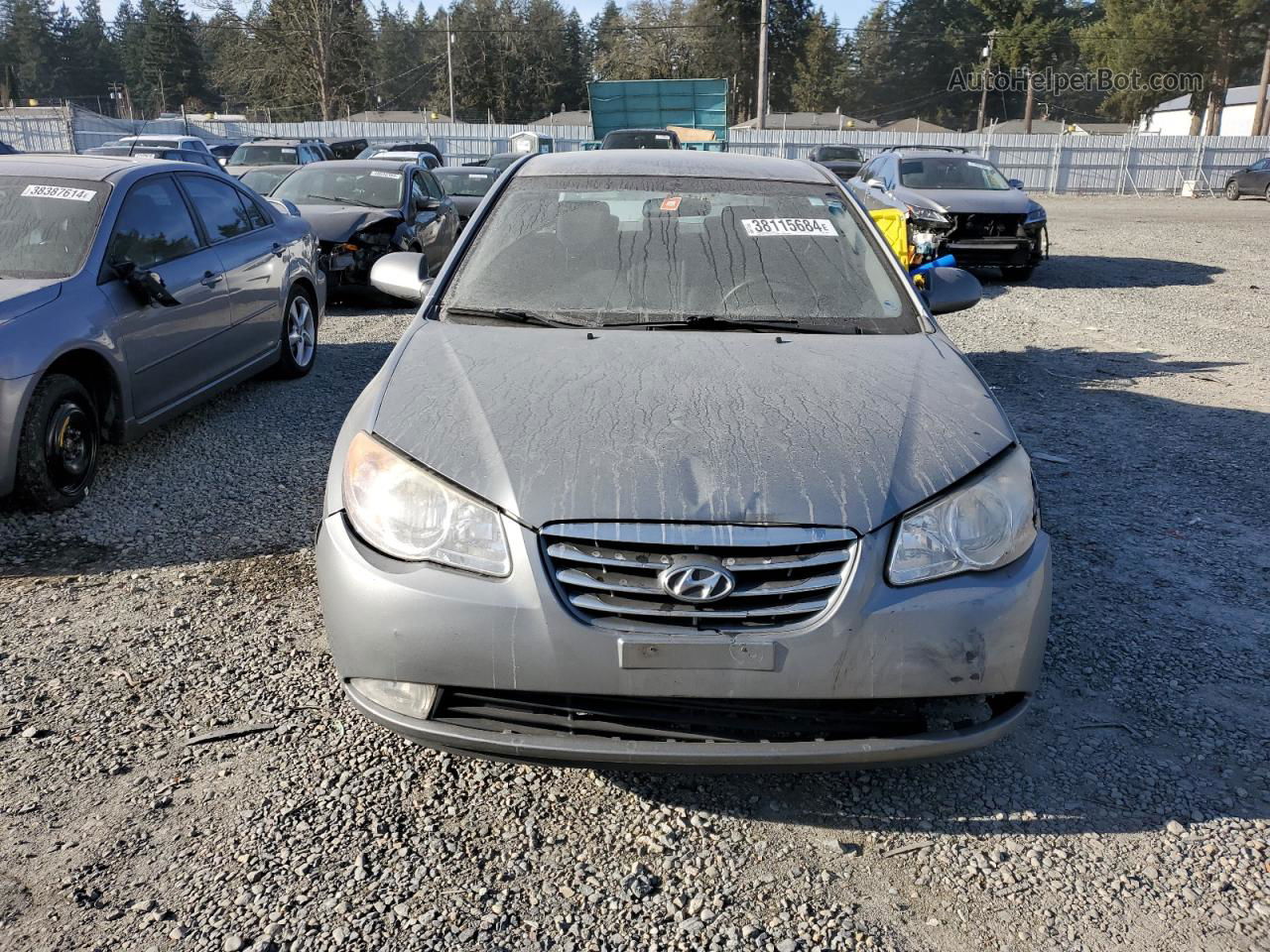 2010 Hyundai Elantra Blue Silver vin: KMHDU4AD3AU164511