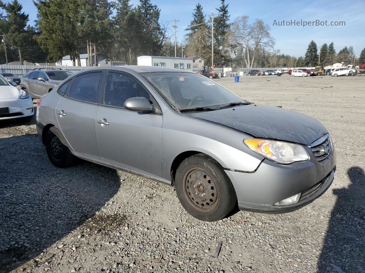 2010 Hyundai Elantra Blue Silver vin: KMHDU4AD3AU164511