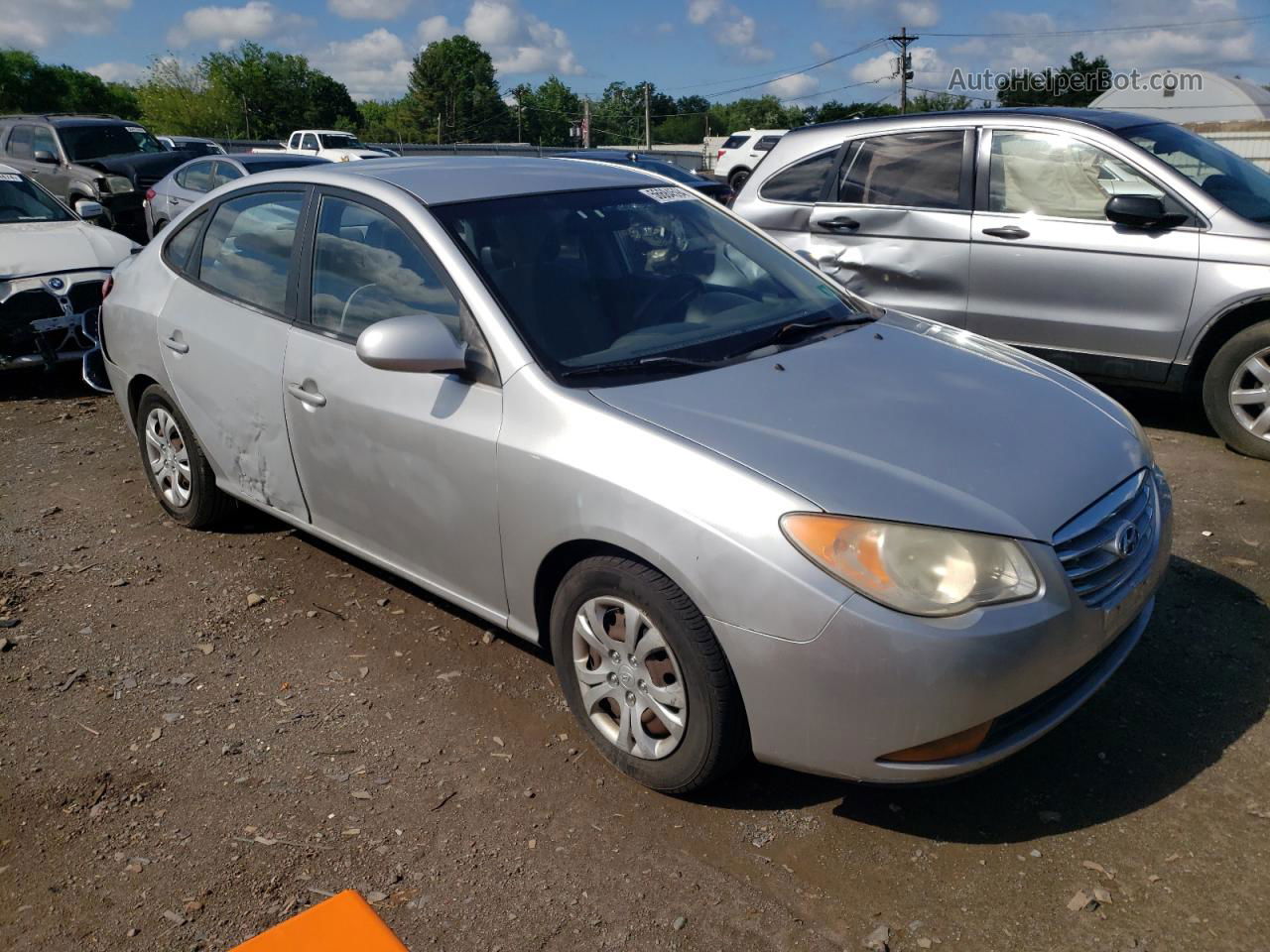 2010 Hyundai Elantra Blue Серебряный vin: KMHDU4AD3AU896010