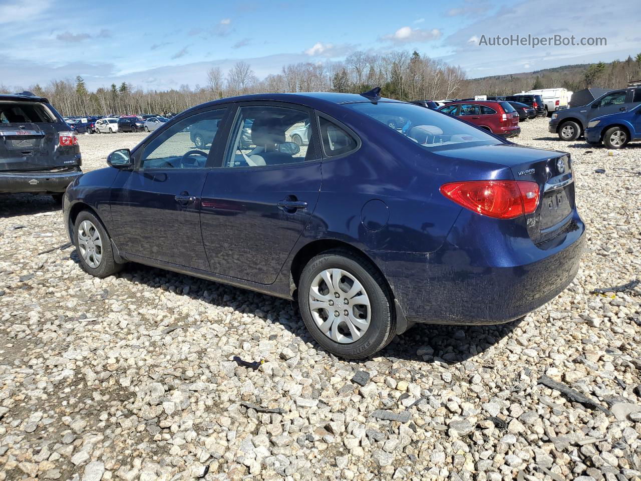 2010 Hyundai Elantra Blue Синий vin: KMHDU4AD4AU083601