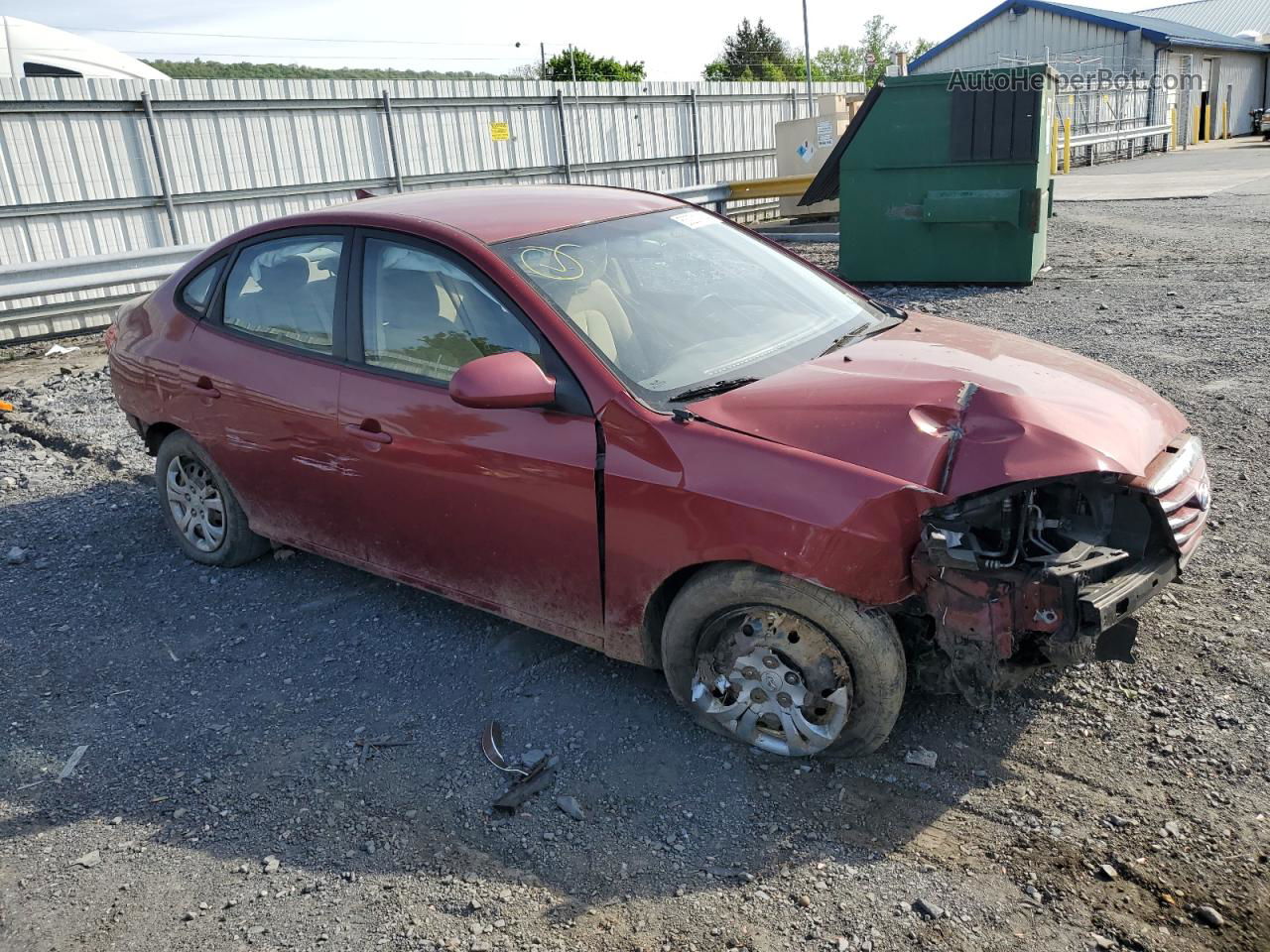 2010 Hyundai Elantra Blue Красный vin: KMHDU4AD4AU156899