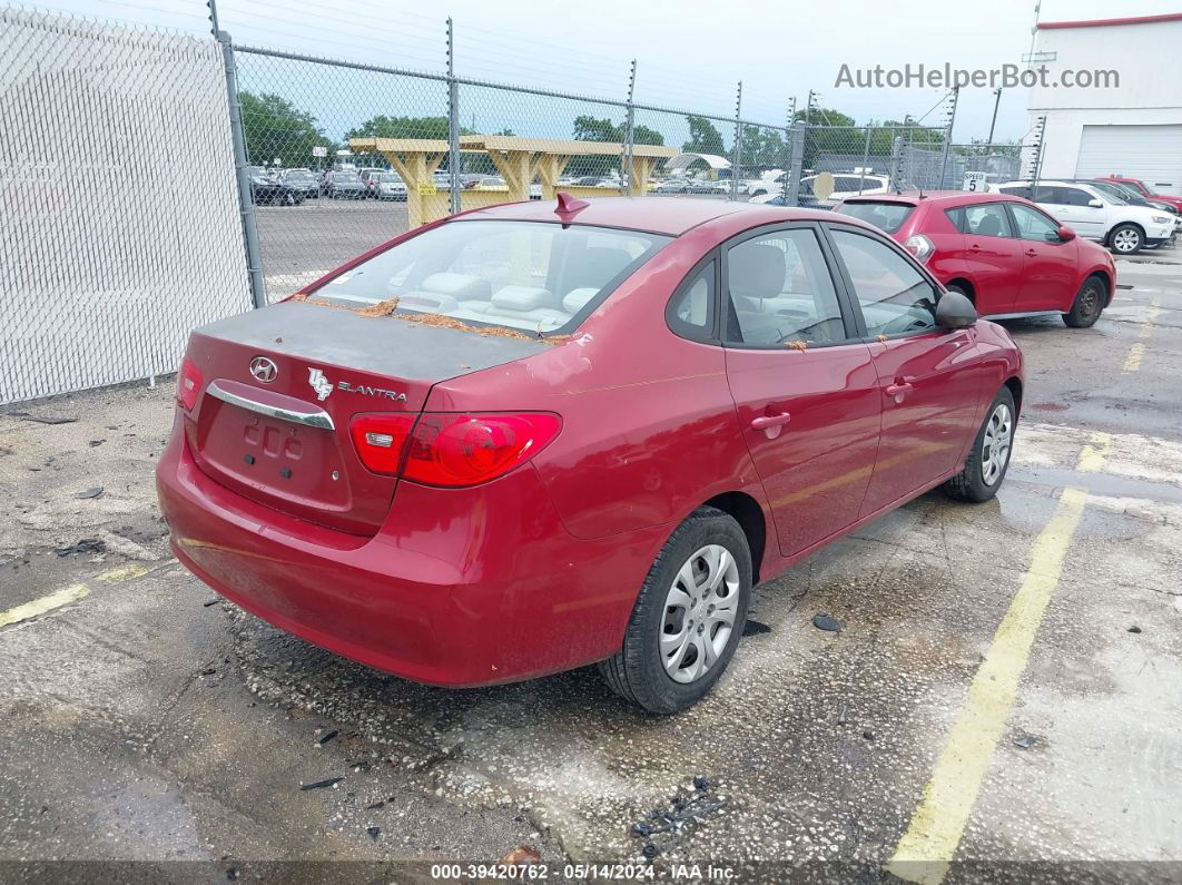 2010 Hyundai Elantra Gls Red vin: KMHDU4AD4AU178207