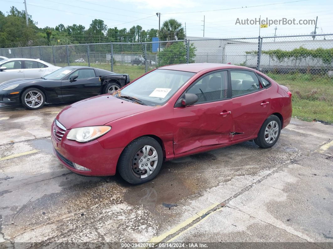 2010 Hyundai Elantra Gls Red vin: KMHDU4AD4AU178207