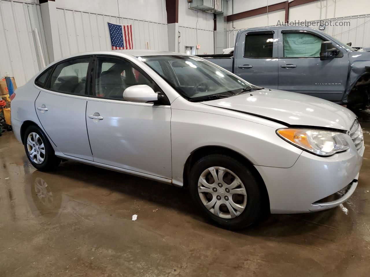 2010 Hyundai Elantra Blue Silver vin: KMHDU4AD4AU858348