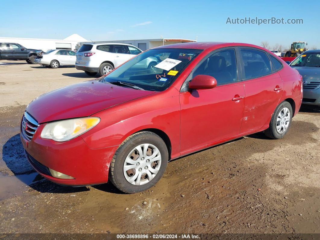 2010 Hyundai Elantra Gls Red vin: KMHDU4AD4AU919102