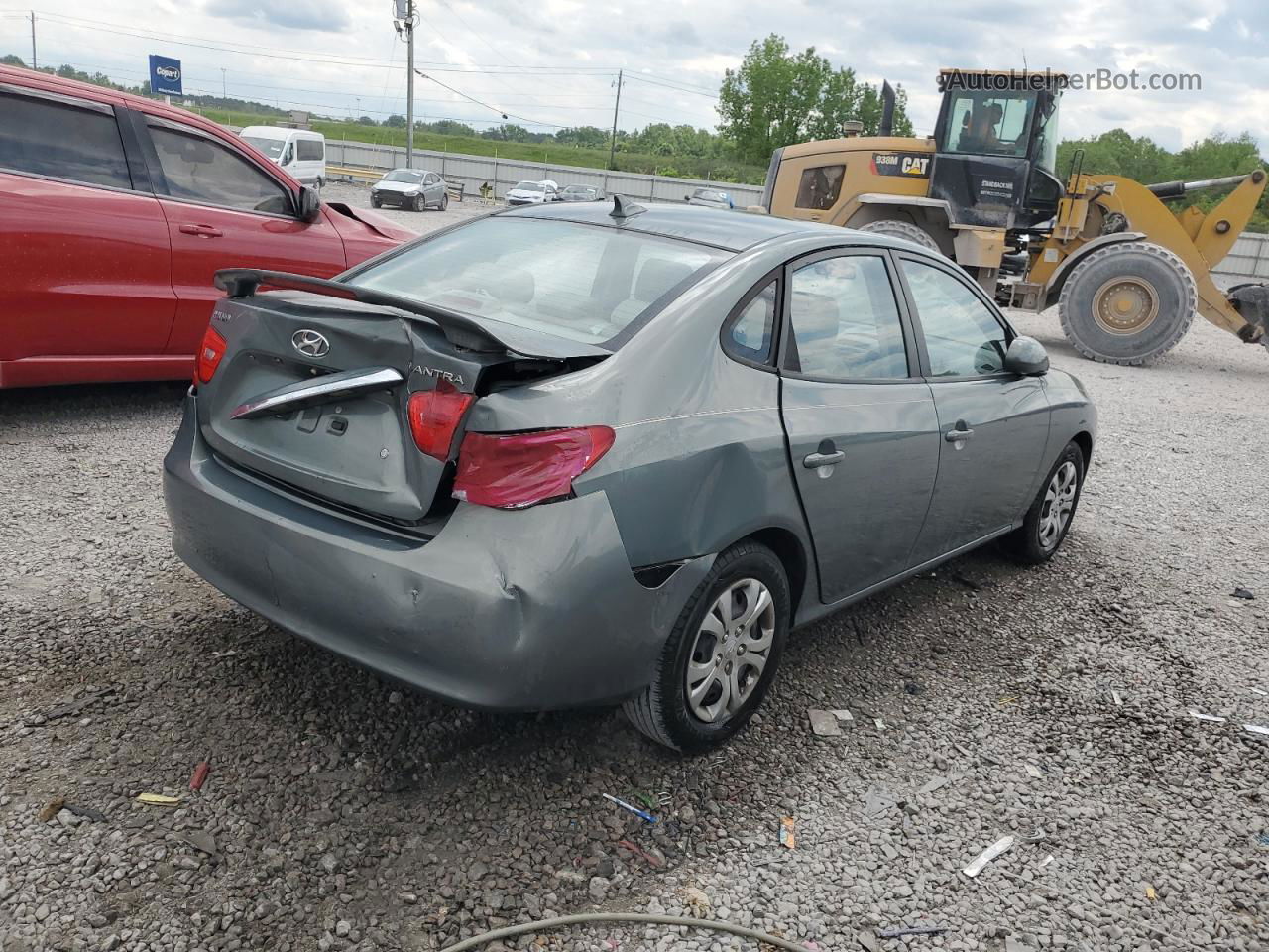 2010 Hyundai Elantra Blue Серый vin: KMHDU4AD4AU951693