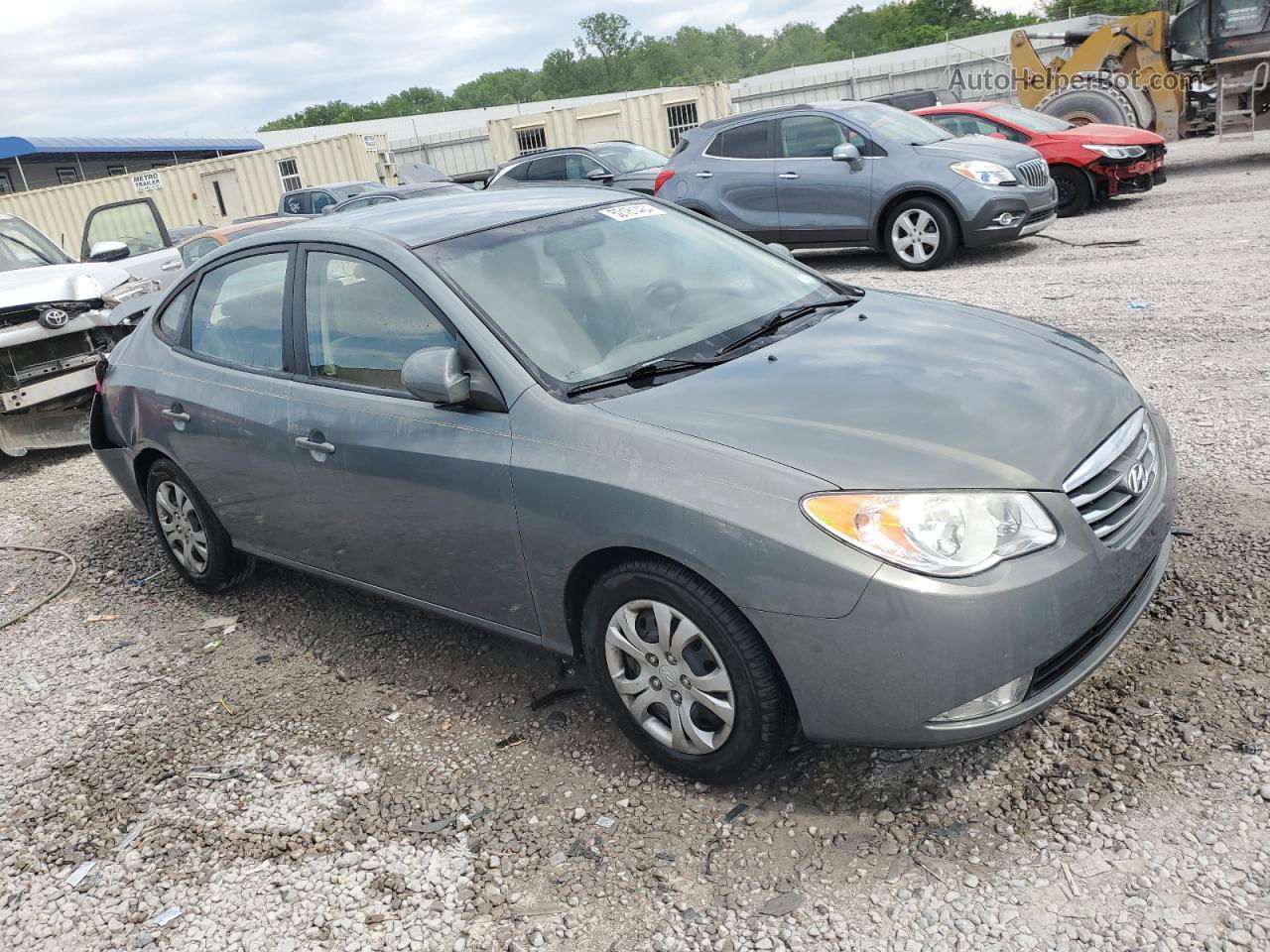 2010 Hyundai Elantra Blue Серый vin: KMHDU4AD4AU951693