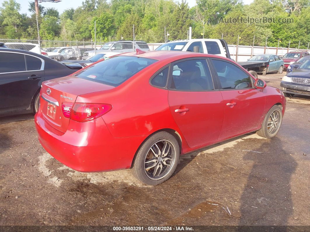 2010 Hyundai Elantra Gls Red vin: KMHDU4AD5AU007403