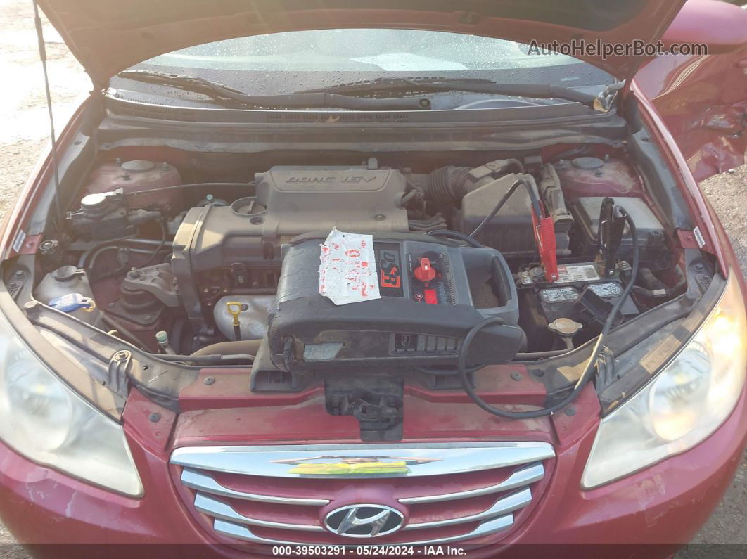 2010 Hyundai Elantra Gls Red vin: KMHDU4AD5AU007403