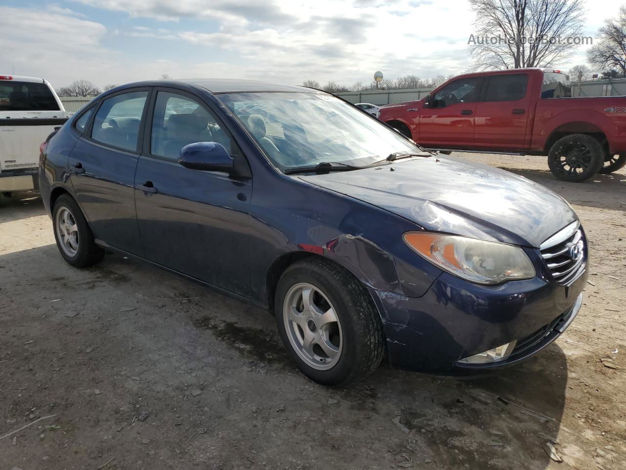 2010 Hyundai Elantra Blue Синий vin: KMHDU4AD5AU013427