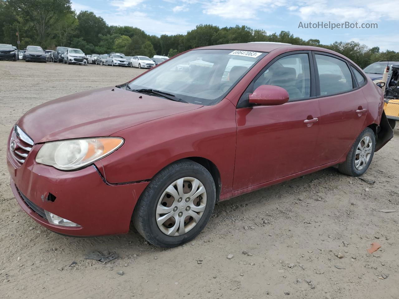 2010 Hyundai Elantra Blue Red vin: KMHDU4AD5AU129095