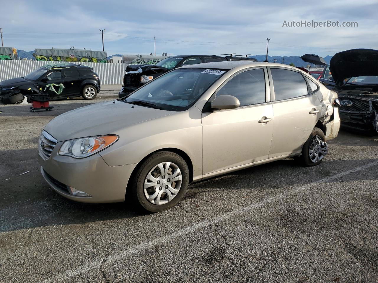 2010 Hyundai Elantra Blue Tan vin: KMHDU4AD5AU170374