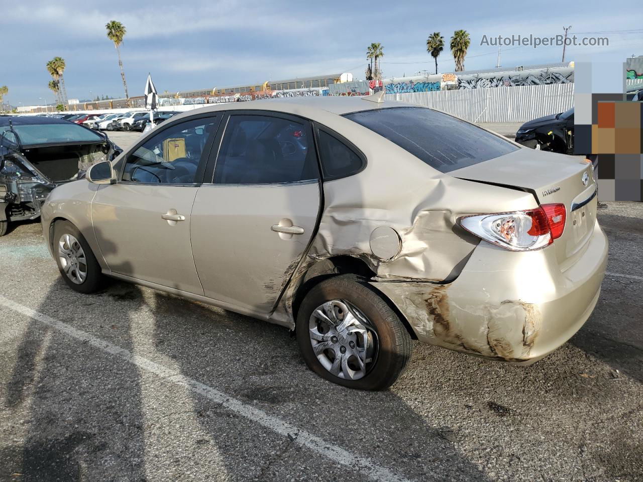 2010 Hyundai Elantra Blue Tan vin: KMHDU4AD5AU170374