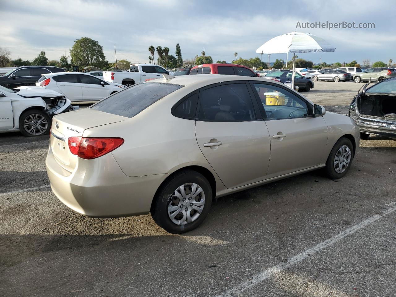 2010 Hyundai Elantra Blue Tan vin: KMHDU4AD5AU170374