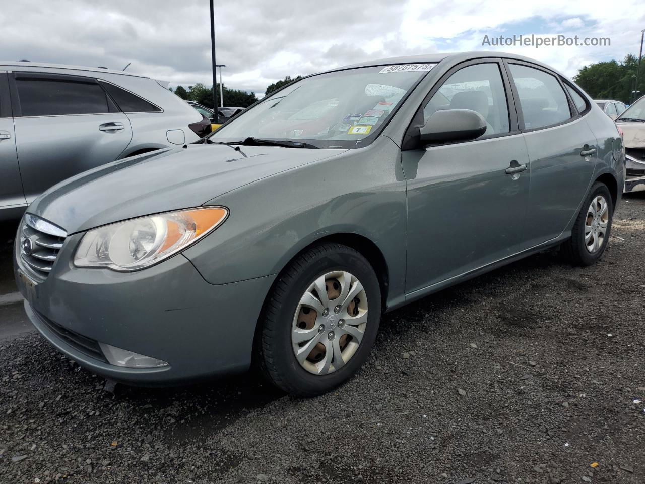 2010 Hyundai Elantra Blue Gray vin: KMHDU4AD5AU934501