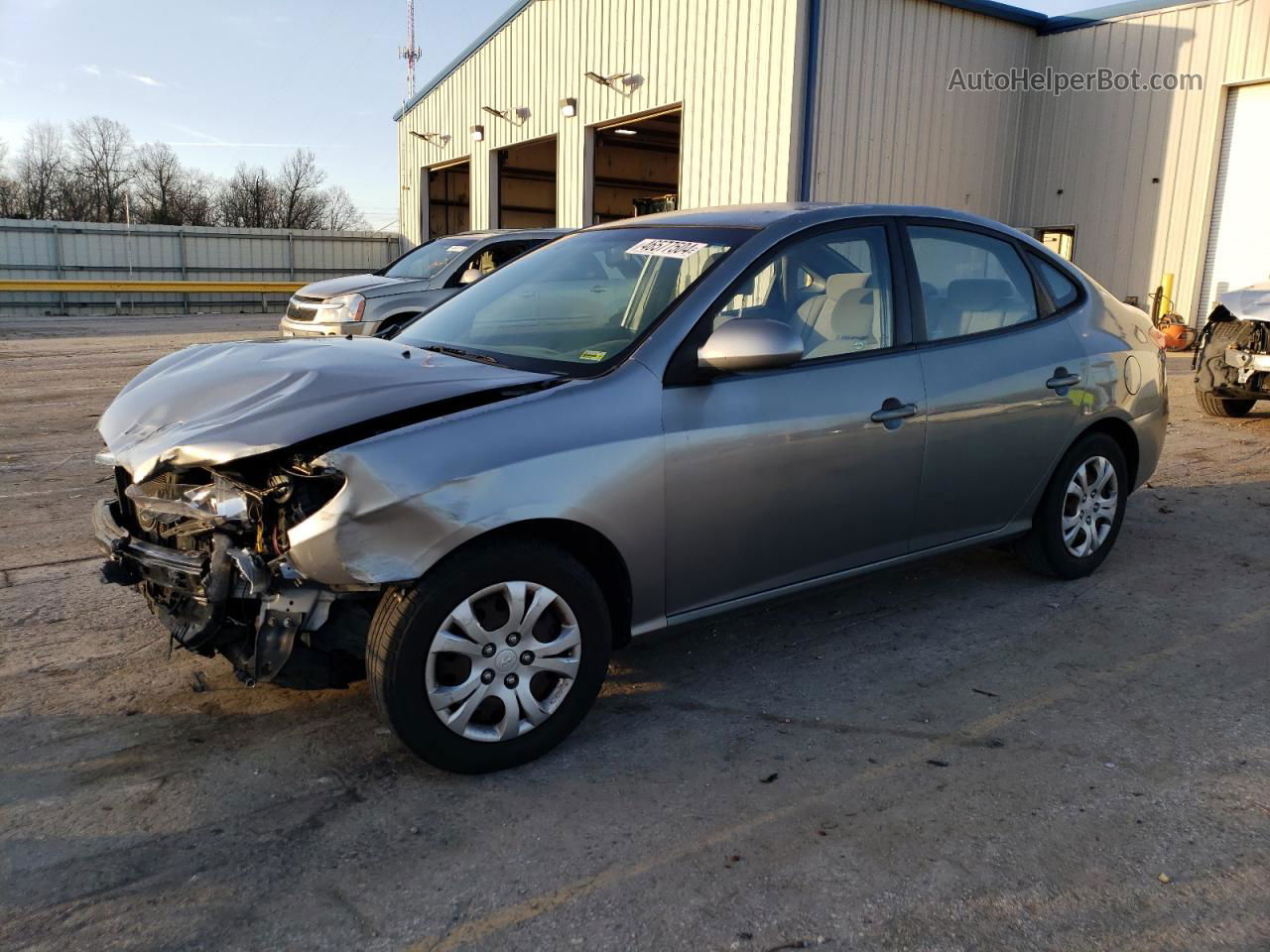 2010 Hyundai Elantra Blue Серый vin: KMHDU4AD5AU985979