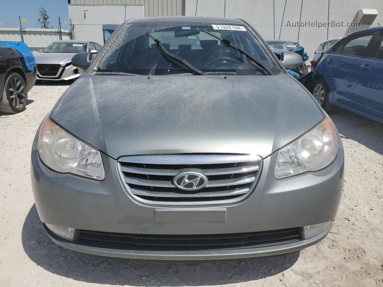 2010 Hyundai Elantra Blue Gray vin: KMHDU4AD5AU986209