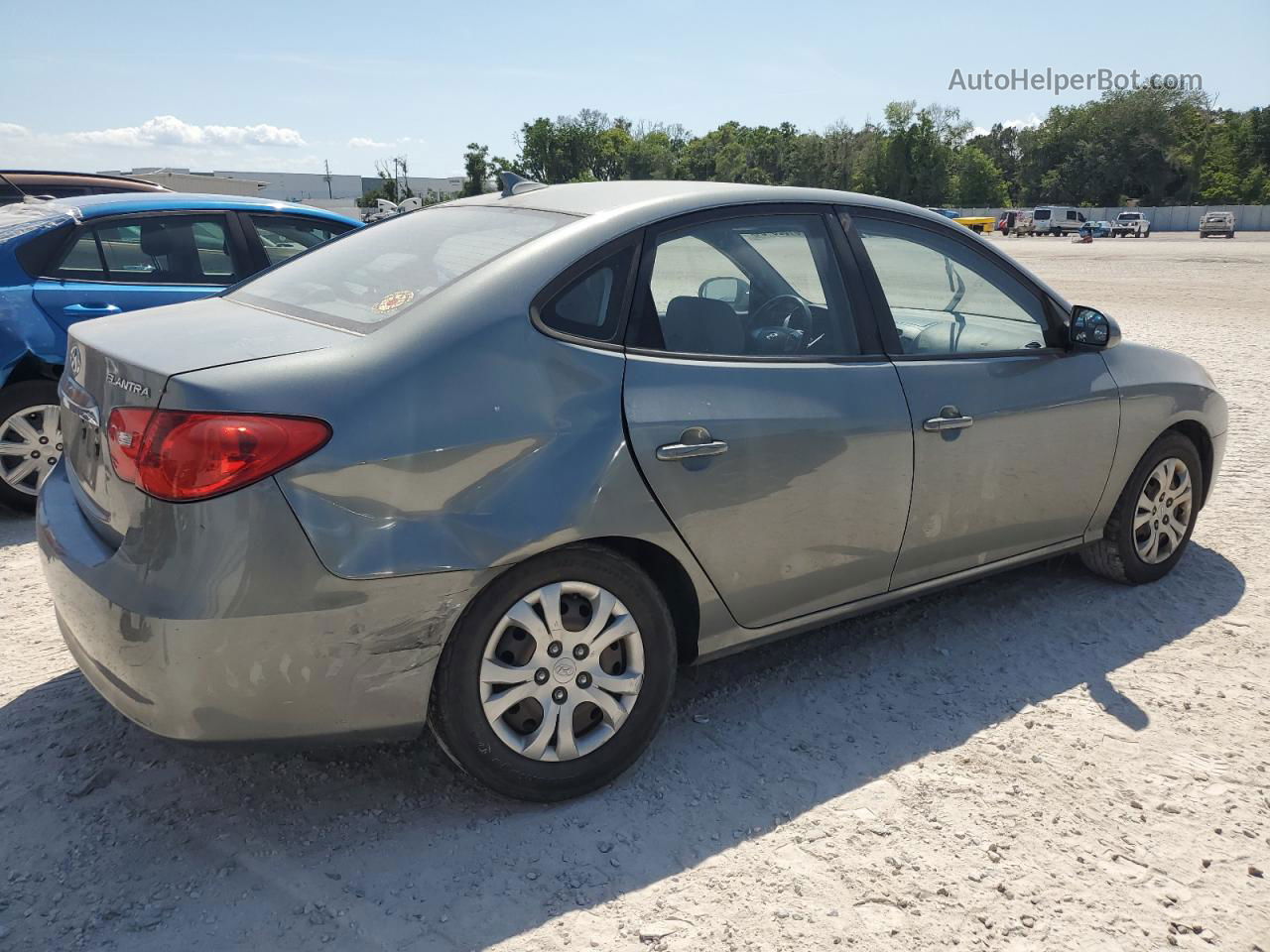 2010 Hyundai Elantra Blue Gray vin: KMHDU4AD5AU986209